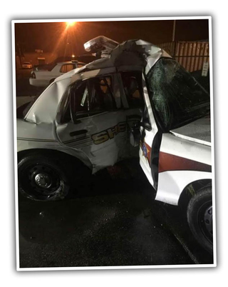 Illustration for article titled Help Us ID The SUV That Caused A Cop To Be Seriously Injured In A Wreck